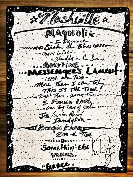 2022 Limited- Edition -“The Long Goodbye” Concert Series set lists